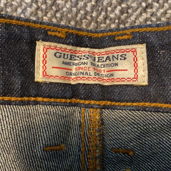 Guess High-Waisted Ripped Jean Shorts - Picture 5 of 7